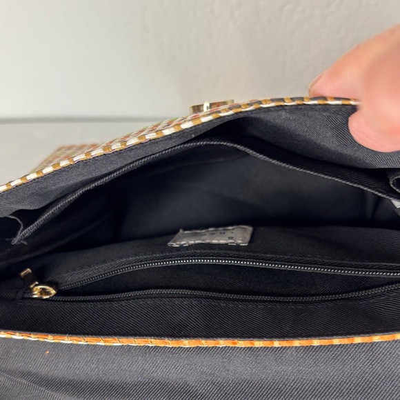 Woven Handbag - Black and Multicolored - Picture 11 of 12